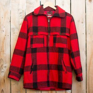 Vintage 1970's Johnson Woolen Mills Mackinaw Wool Jacket | Size 36 | Small